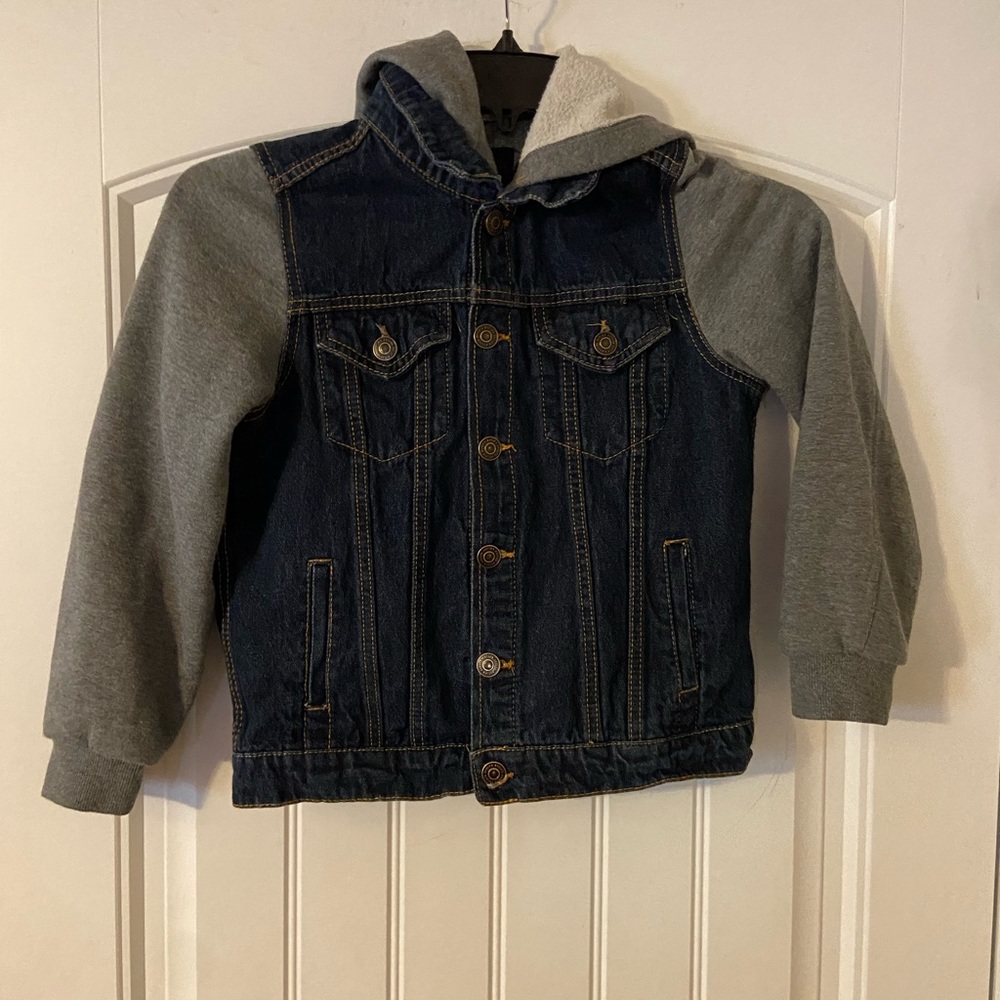 Boy’s RSQ Brand Hoodie Jean Jacket L NWOT